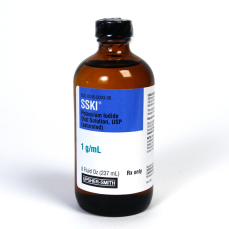 004001 SSKI (Potassium Iodide Oral Solution, USP), 1gm per mL, 240mL Dropper Bottle McGuffMedical.com